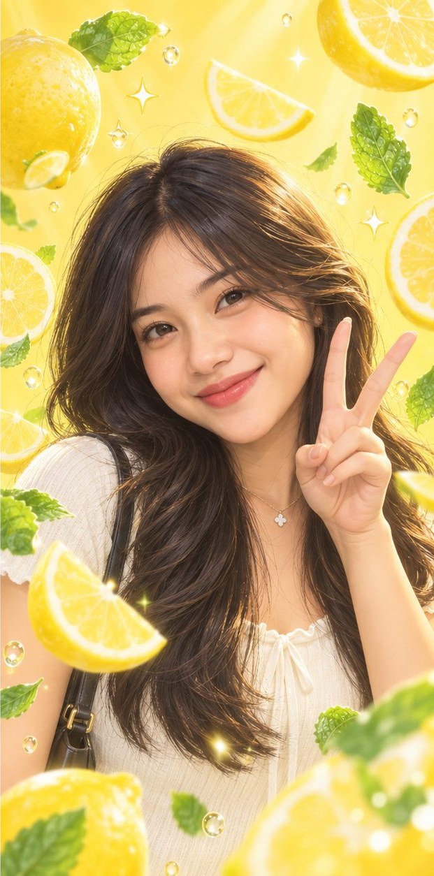 Foto AI lemon mint